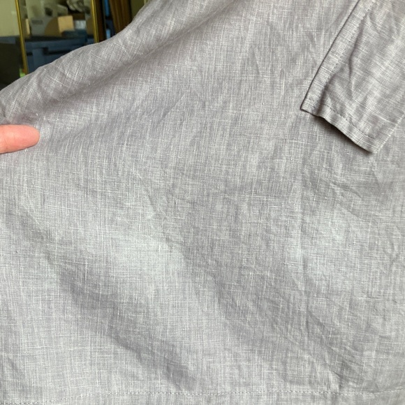 Eskandar boxy cape/coat linen - Picture 7 of 11